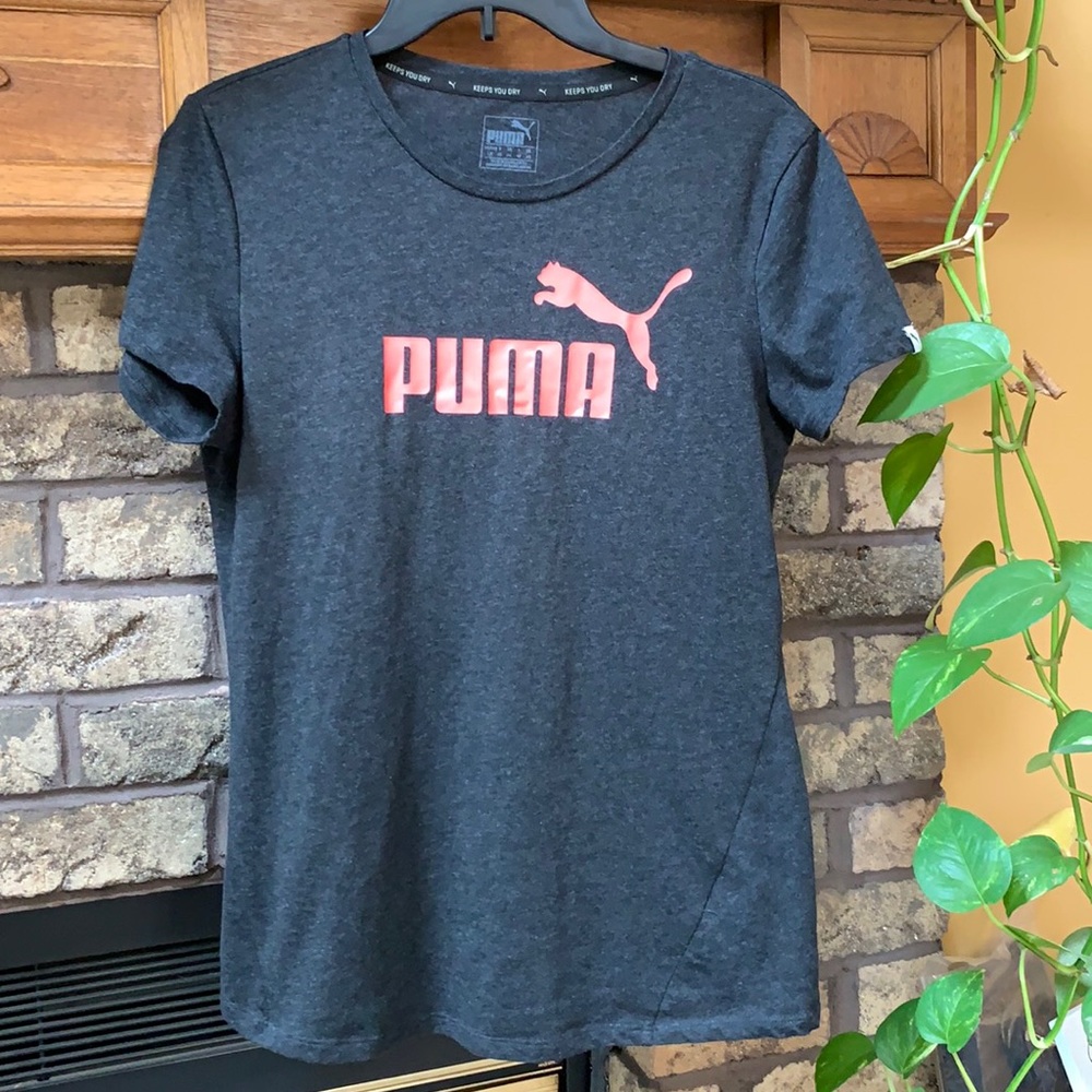 Women’s large puma shirt dark grey